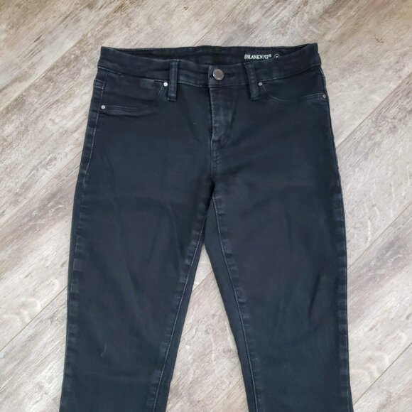Blank NYC Black Super Fray Hem Skinny Jeans Women's Grunge Black 26 - Picture 3 of 9